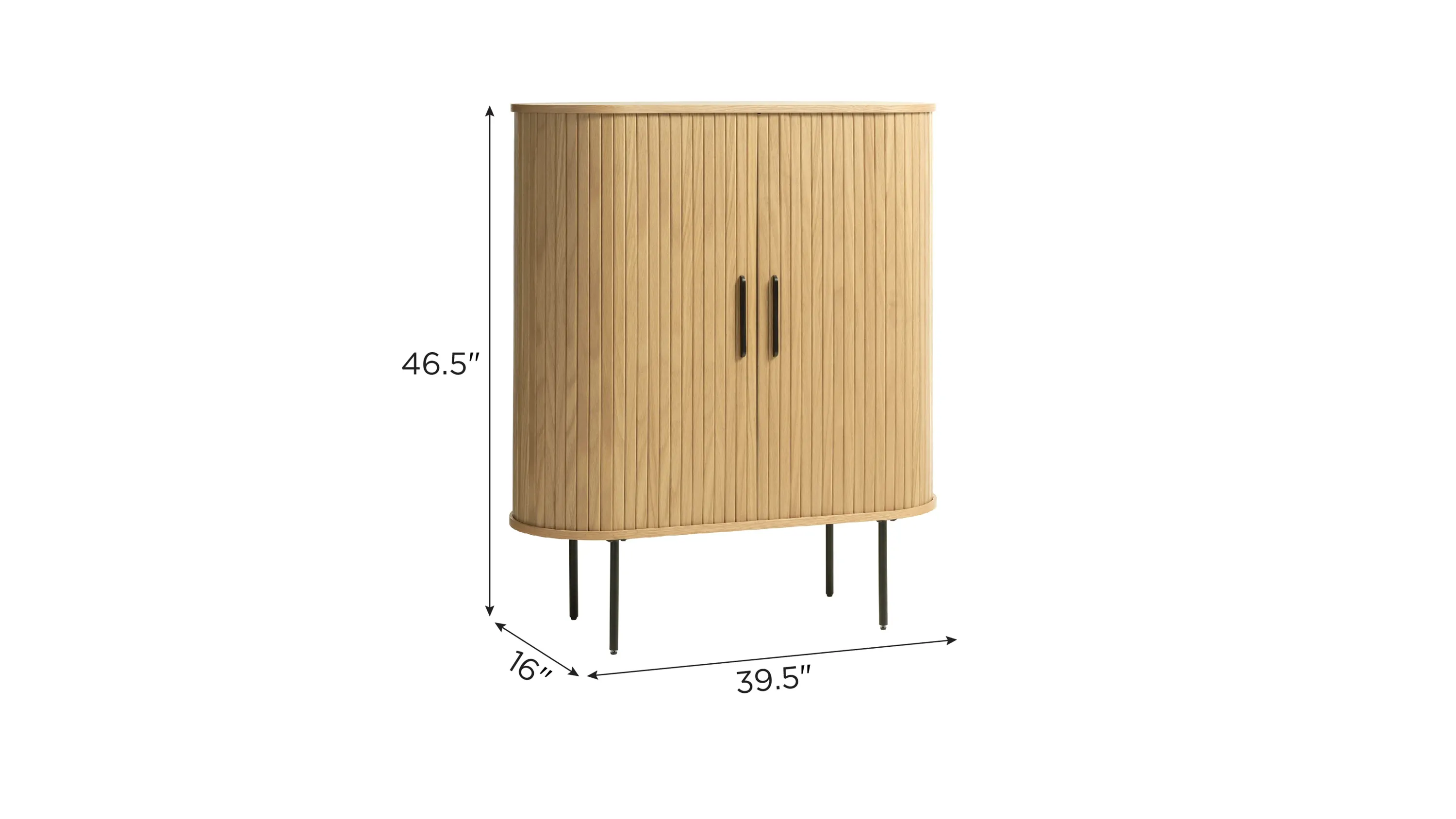 Hattie Accent Cabinet w/Sliding Doors | Raymour & Flanigan