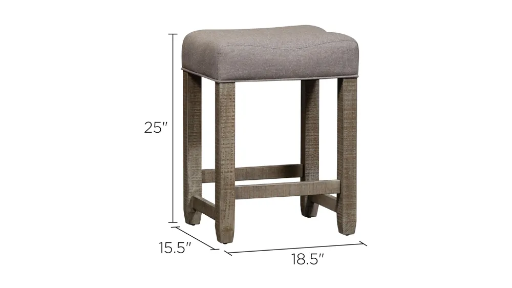 Parkland Falls Upholstered Stool Dimensions
