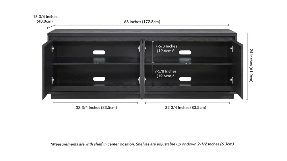 Presque TV Stand Dimensions