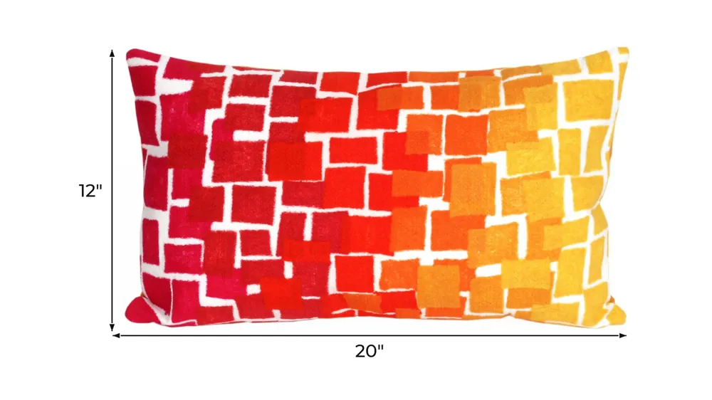 Liora Manne Visions II Ombre Tile Pillow Dimensions