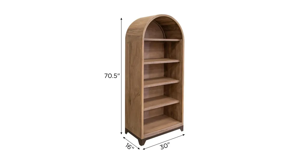 Natural Parota Bookcase Dimensions
