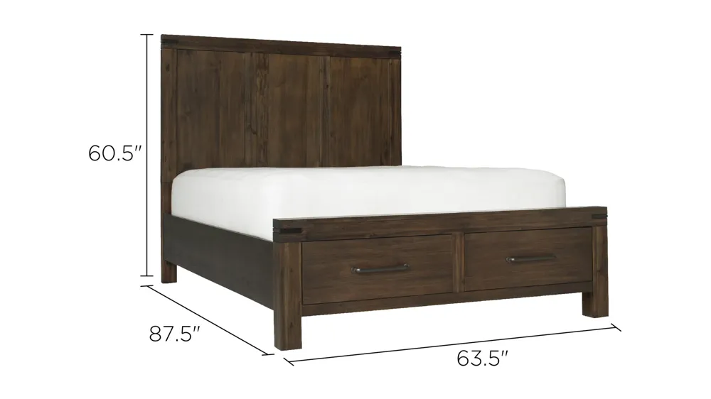 Gannon Platform Storage Bed Dimensions