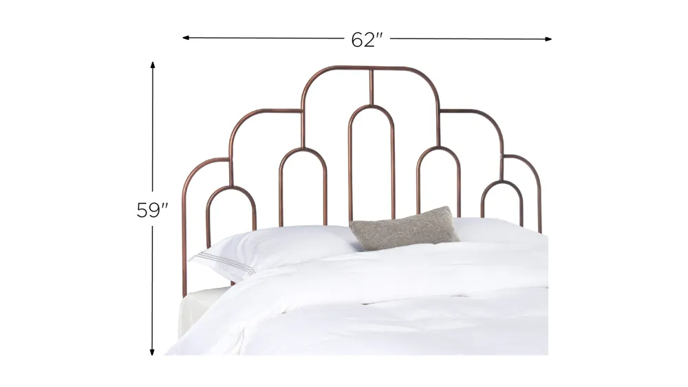 Paloma Retro Metal Headboard Dimensions