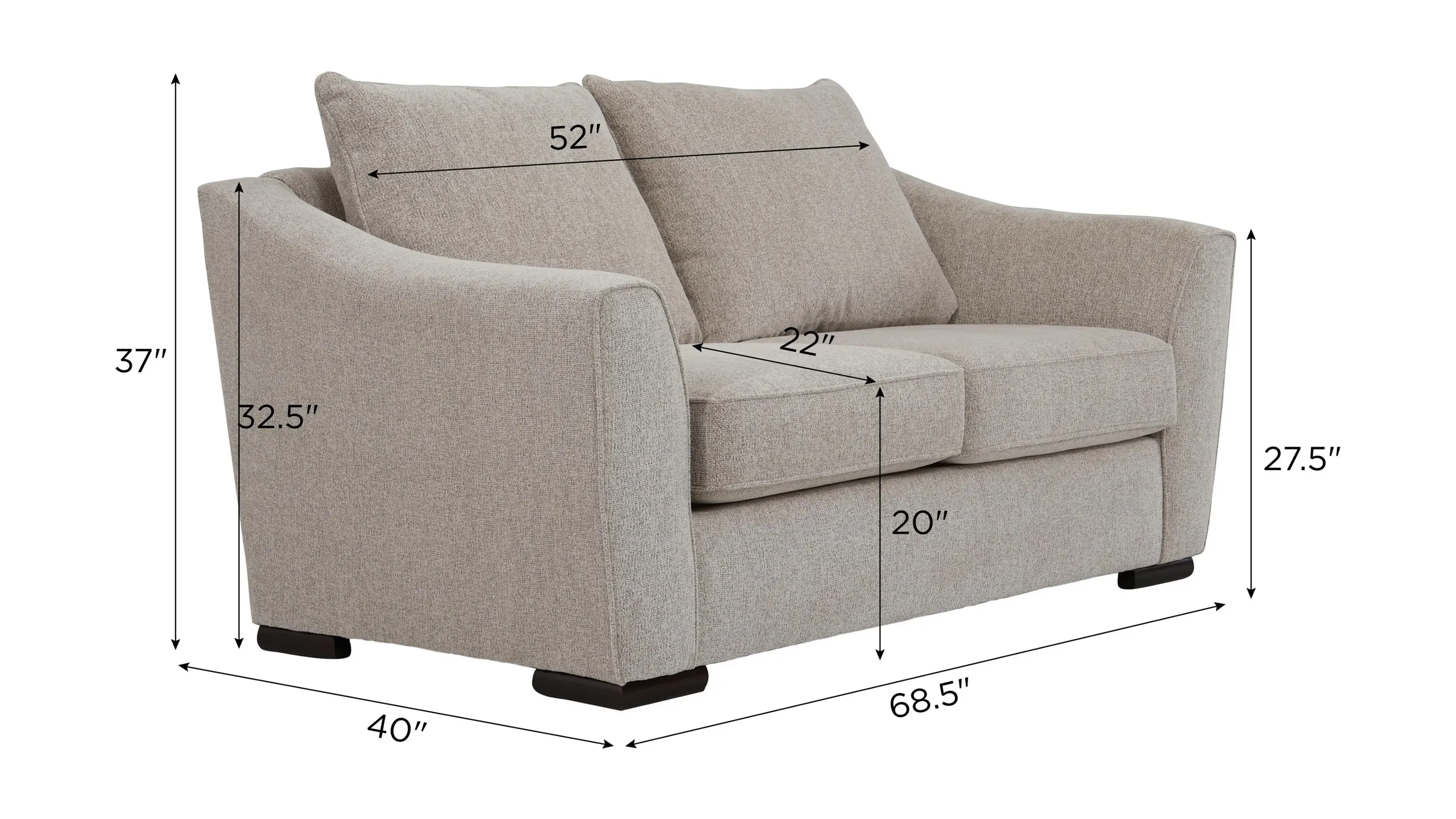Tatum Loveseat | Raymour & Flanigan