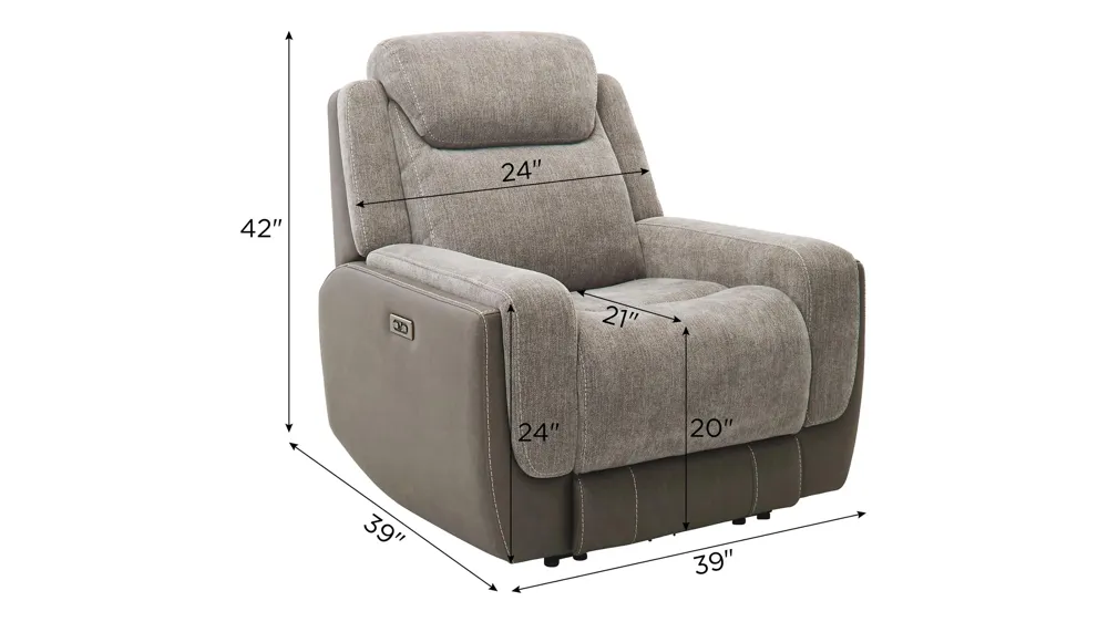 Novah Zero Gravity Power Recliner w/ Power Headrest