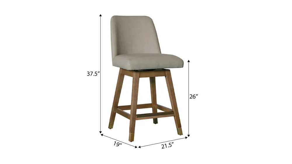 Viola Swivel Counter Stool Dimensions