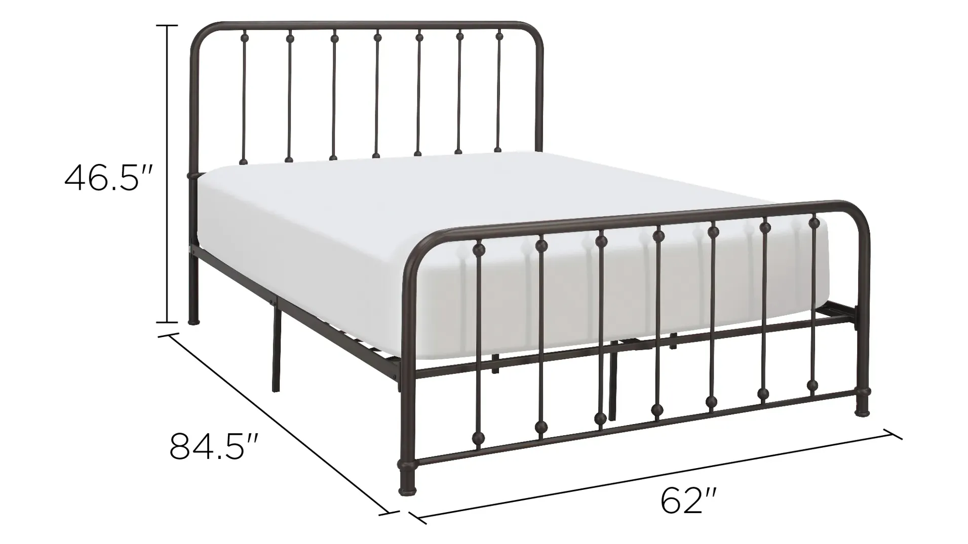 Willoway Metal Bed
