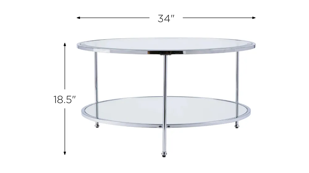 Ackerly Round Cocktail Table Dimensions