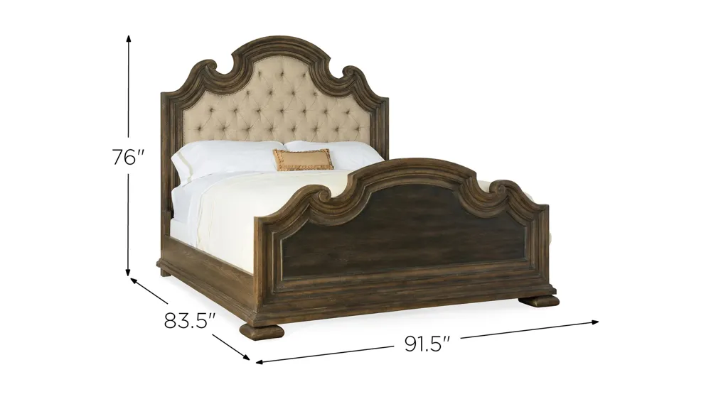 Hill Country Upholstered Bed Dimensions