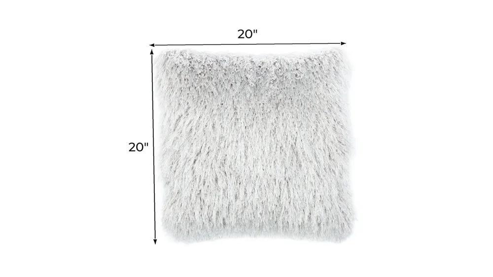 Shag Throw Pillow Dimensions