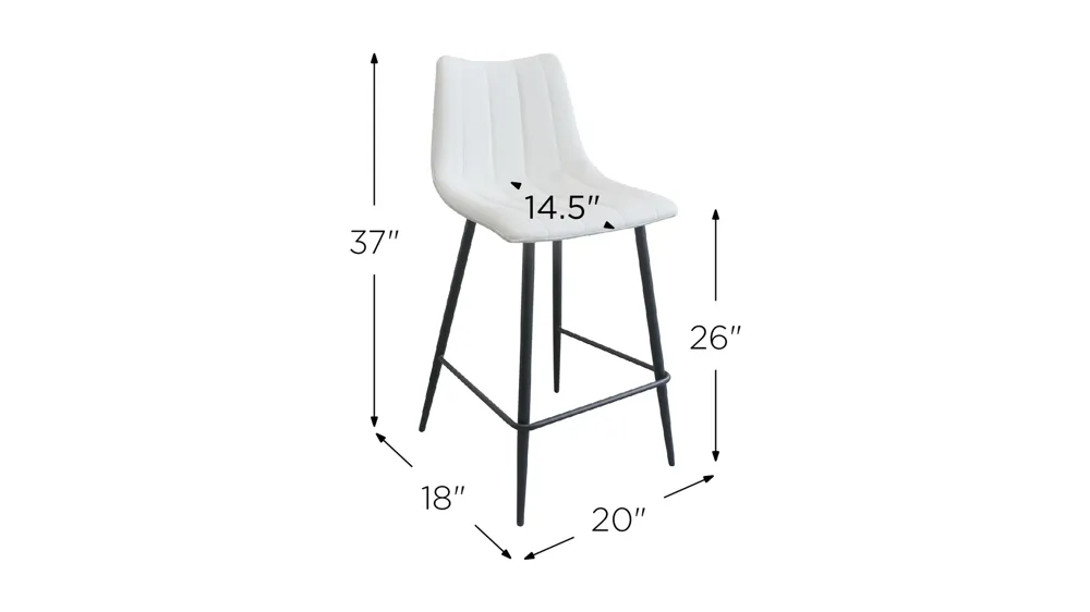 Alibi Counter Stool- Set of 2 Dimensions
