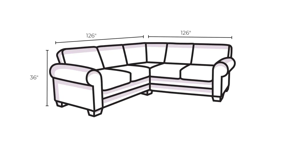 Reaux 5-pc. Sectional w/2 Power Recliners Dimensions
