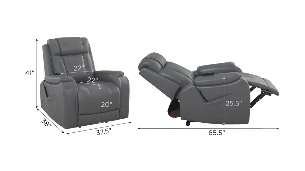 Leland Power Lift Recliner Dimensions