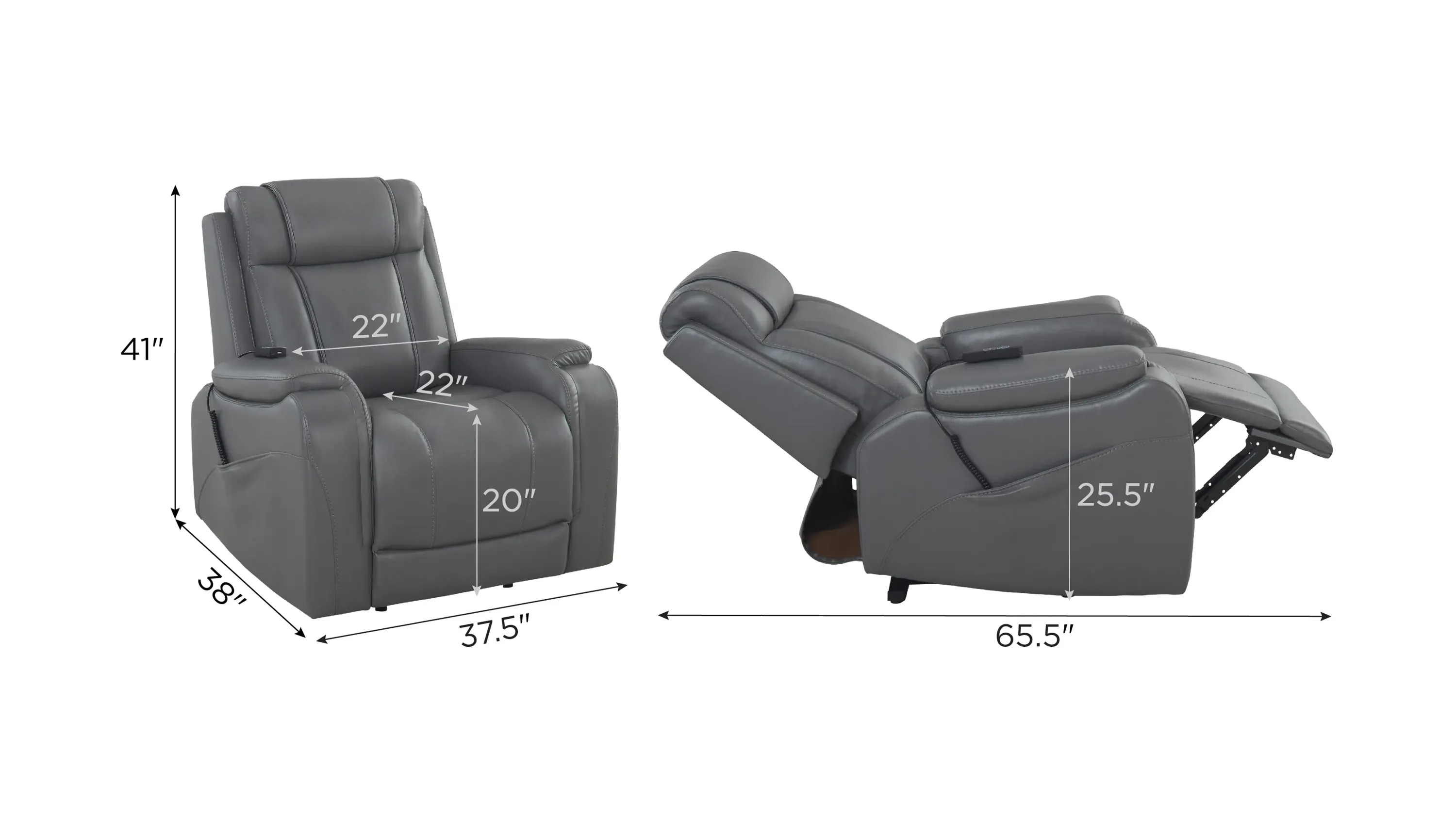 Leland Power Lift Recliner | Raymour & Flanigan
