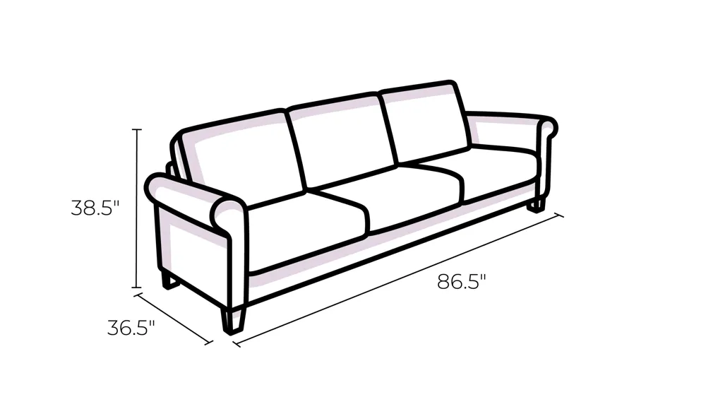 Dwyer Double Reclining Sofa With Center Drop-Down Cup Holders Dimensions