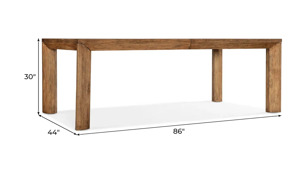 Big Sky Leg Table w/ Leaf Dimensions