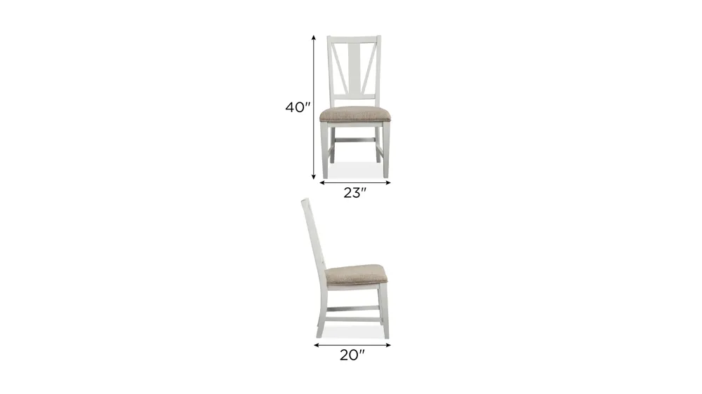 Heron Cove Dining Side Chair- Set of 2 Dimensions