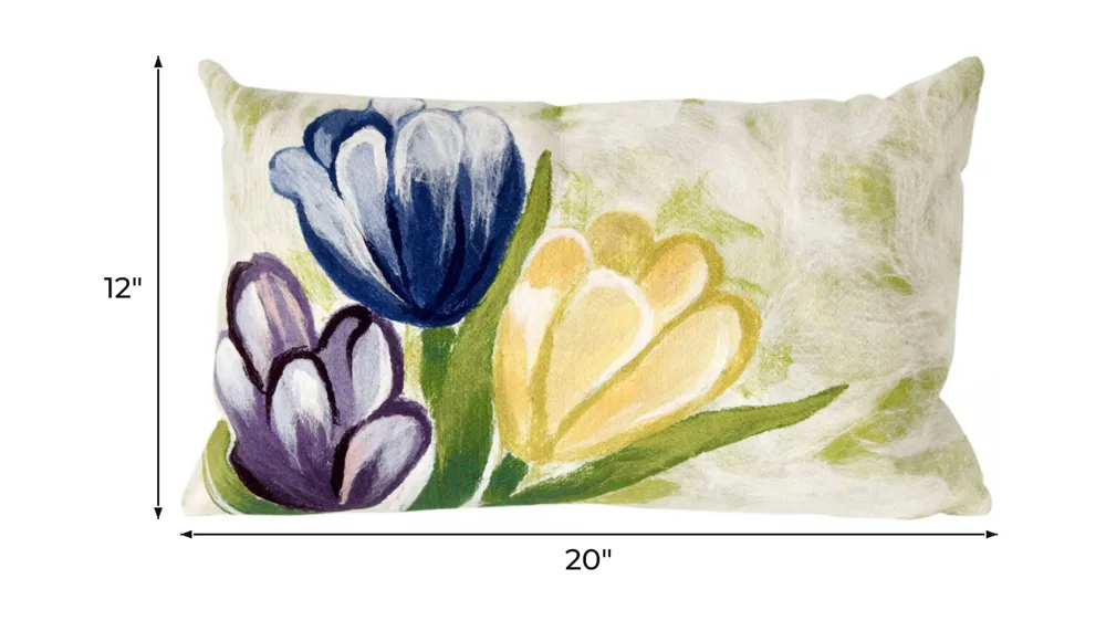 Liora Manne Visions III Tulips Pillow Dimensions
