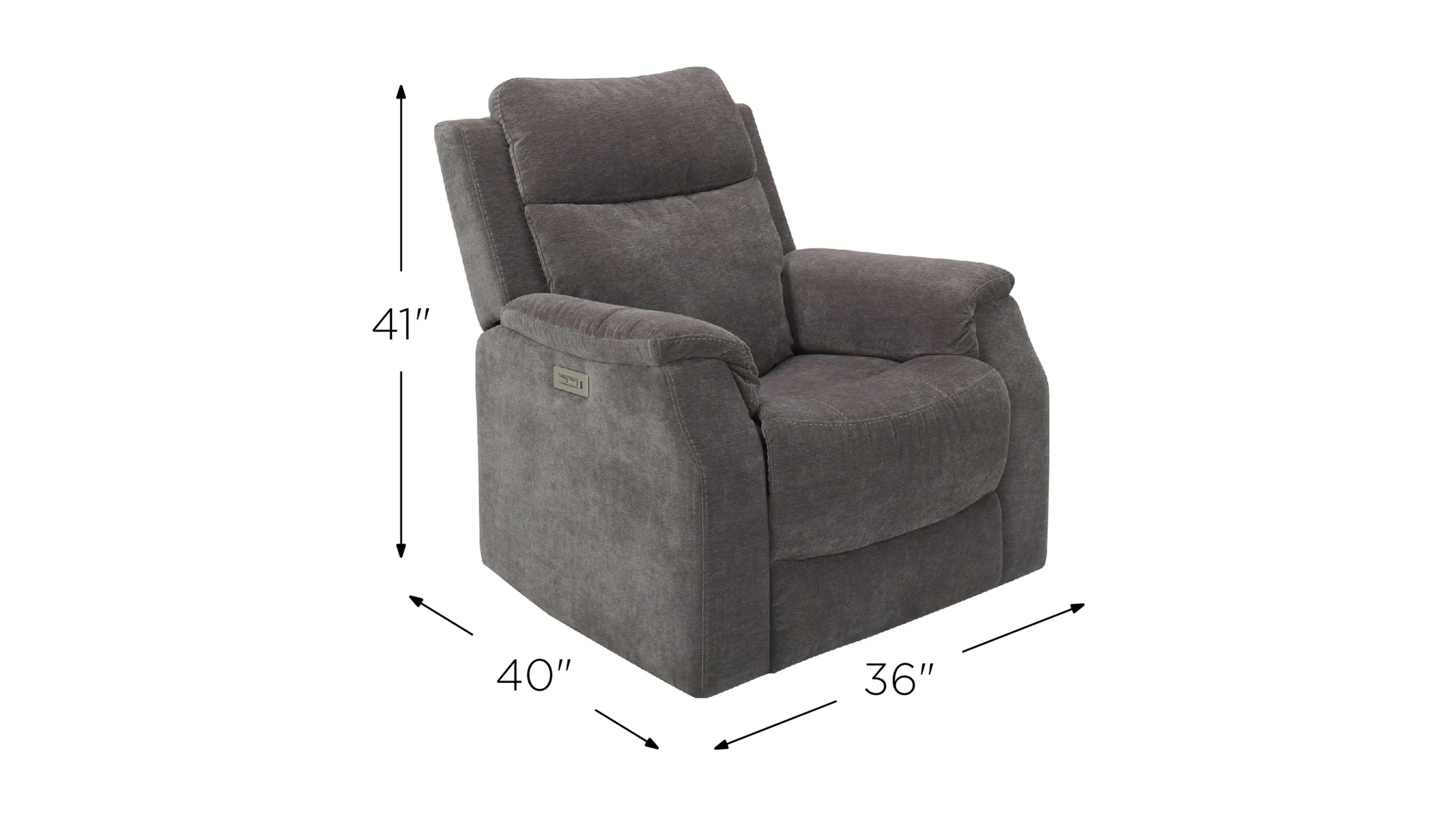 [Brady×B&Y LOEFF] BOWFELL Bromway Power Layflat Recliner w/ Power Headrest | Raymour & Flanigan