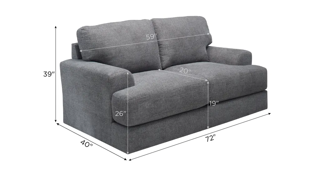 Sundera Loveseat Dimensions