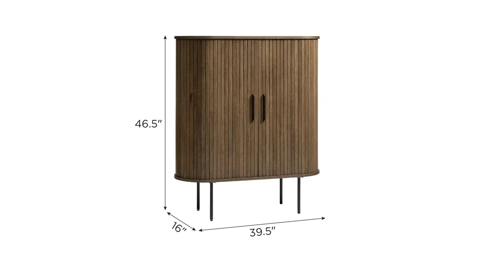Hattie Accent Cabinet w/Sliding Doors Dimensions
