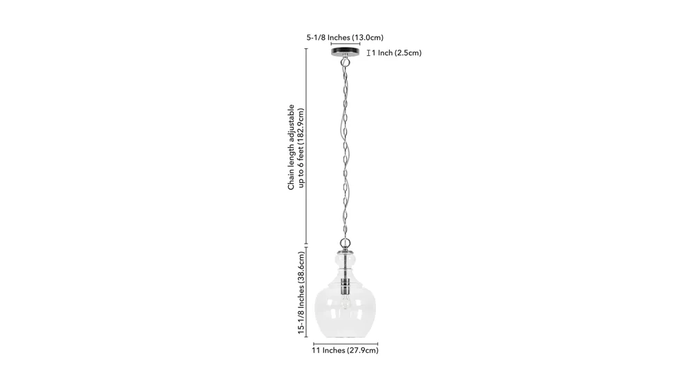Nadire Pendant Dimensions