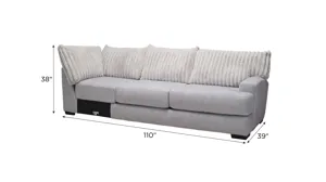 Mondo Right Arm Facing Sofa w/Return | Raymour & Flanigan