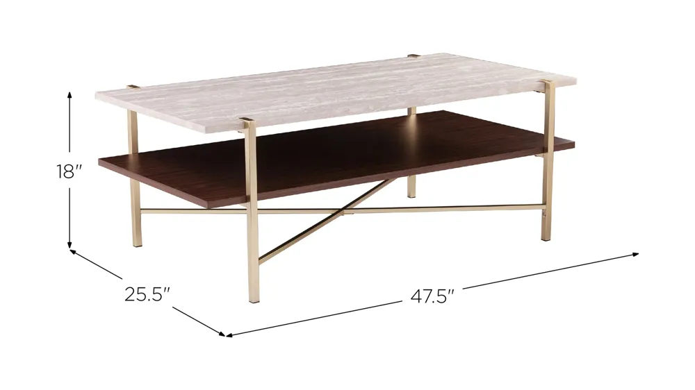 Hornsby Cocktail Table Dimensions