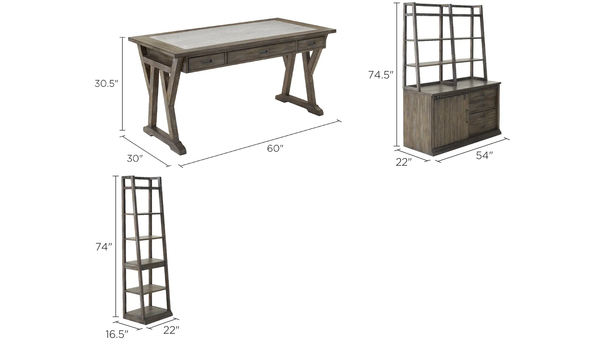 gromit　journal standard Furniture UNE-T Plymouth Desk - WB Manufacturing LLC