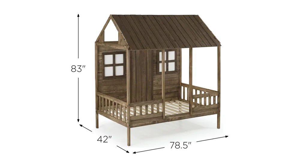 Front Porch Low Loft Bed Dimensions