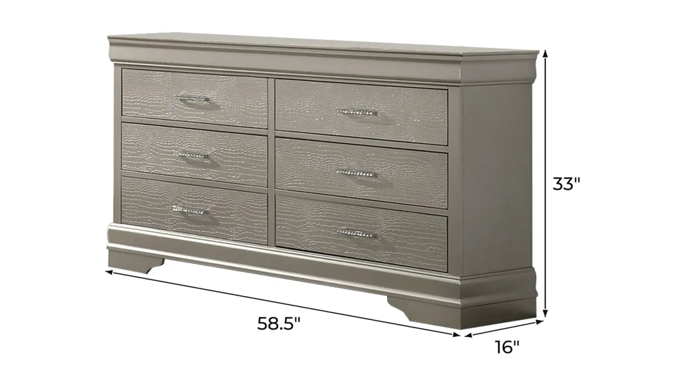 Amalia Bedroom Dresser Dimensions
