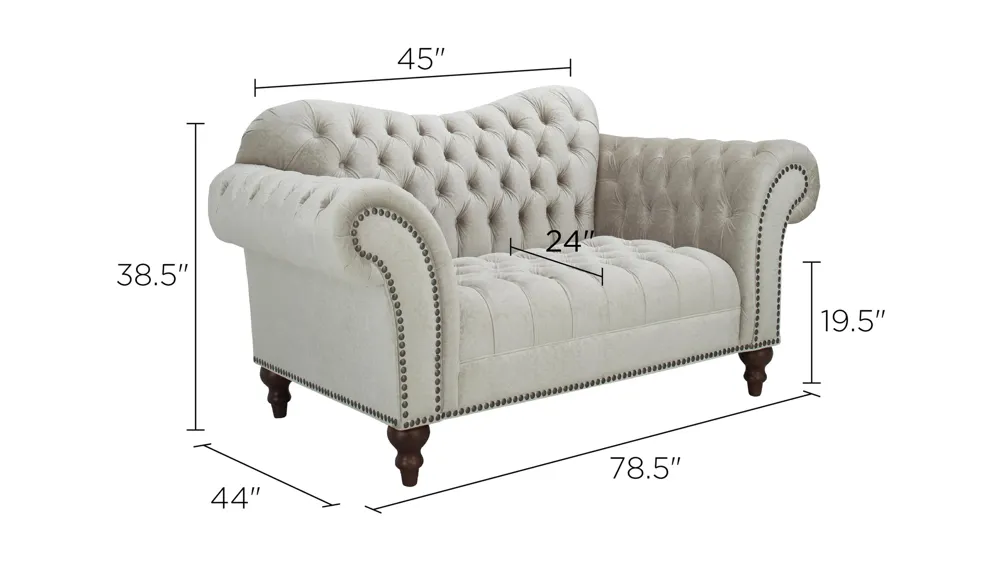 Duchess Loveseat Dimensions