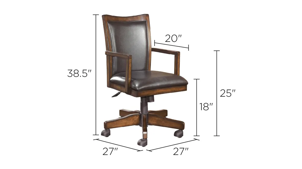 Buckingham Leather-Look Office Chair Dimensions