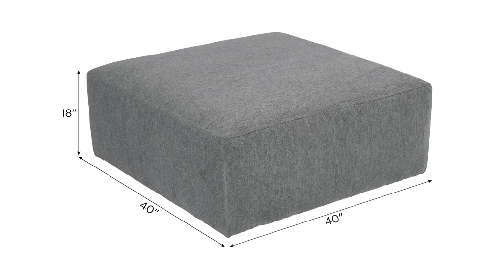 Kristoff Cocktail Ottoman Dimensions