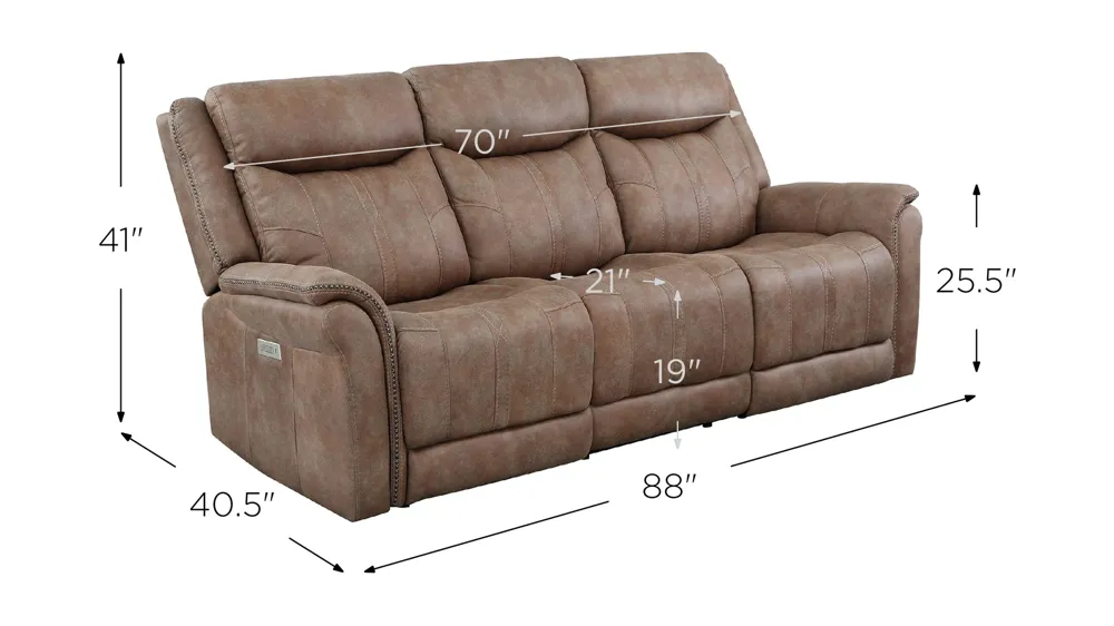 Morrison Power Sofa Dimensions