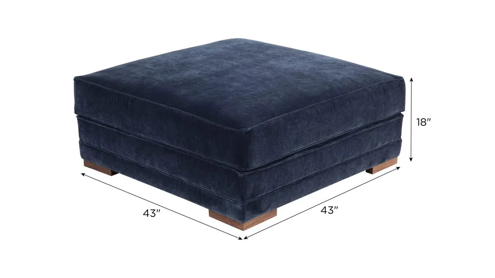 Remmi Cocktail Ottoman Dimensions