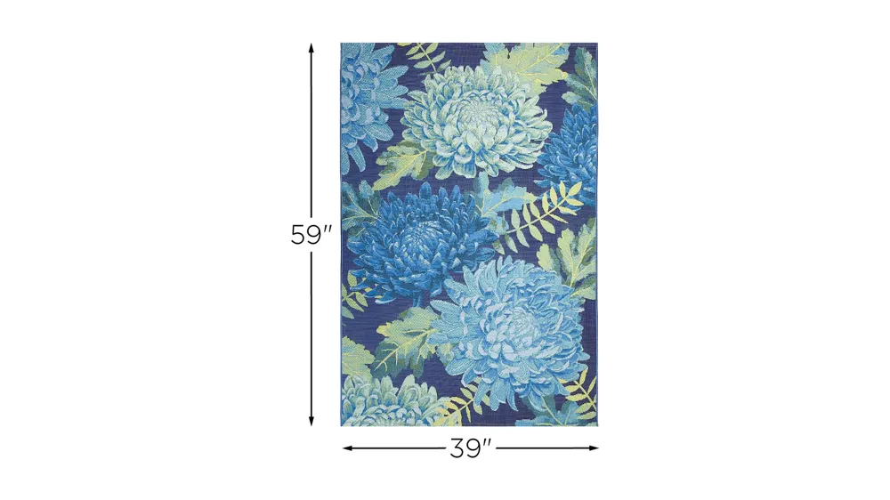 Marina Mum Indoor/Outdoor Rug Dimensions