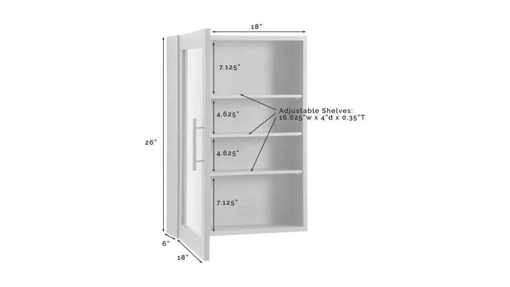 Savannah Mirrored Wall Cabinet Dimensions