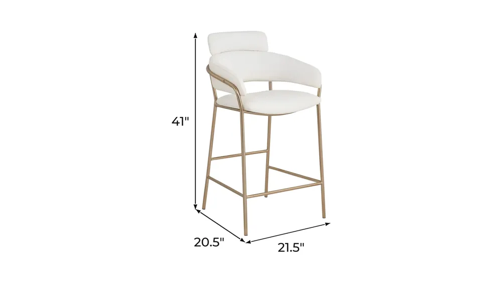 Yara Counter Stool - Set of 2 Dimensions