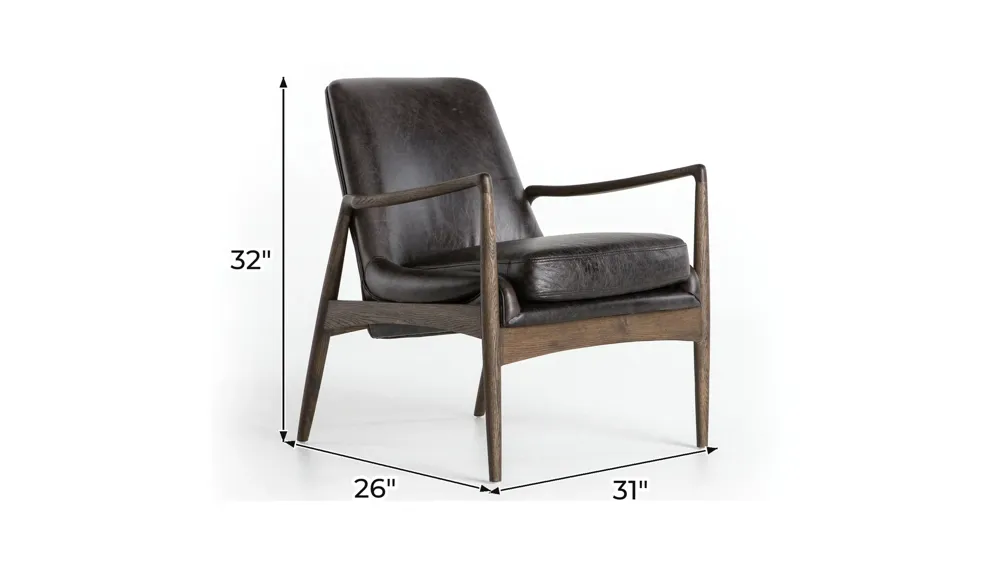 Apfel Leather Chair Dimensions