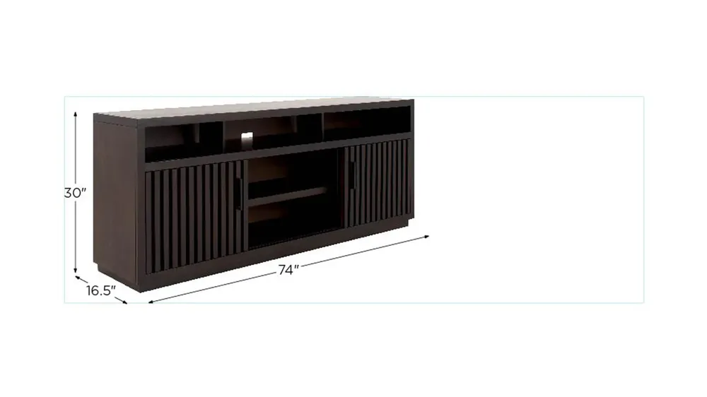 Henty 74" TV Console Dimensions
