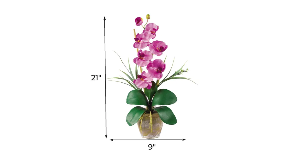 Phalaenopsis Silk Orchid Flower Artificial Arrangement Dimensions