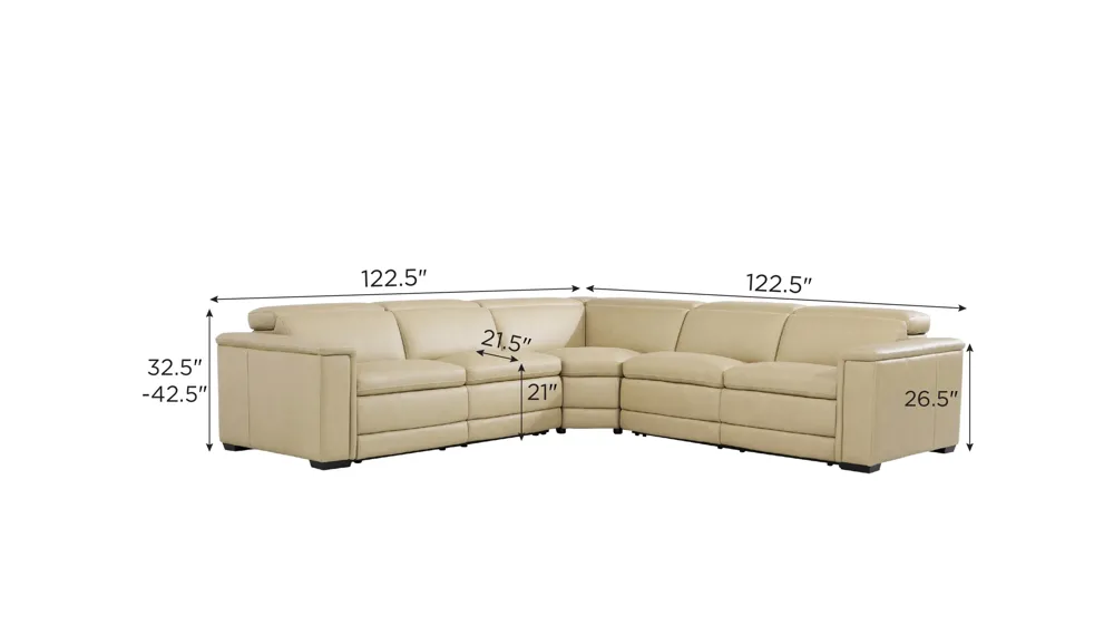 Finnegan 3-pc. Power Sectional Dimensions