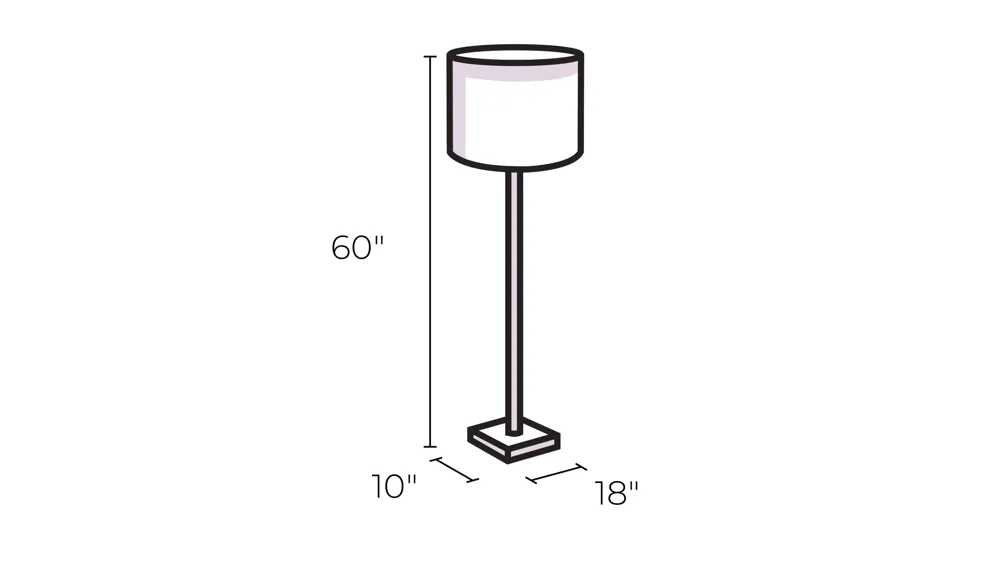 Judith Floor Lamp Dimensions