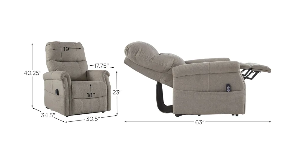 Marik Power Lift Recliner Dimensions