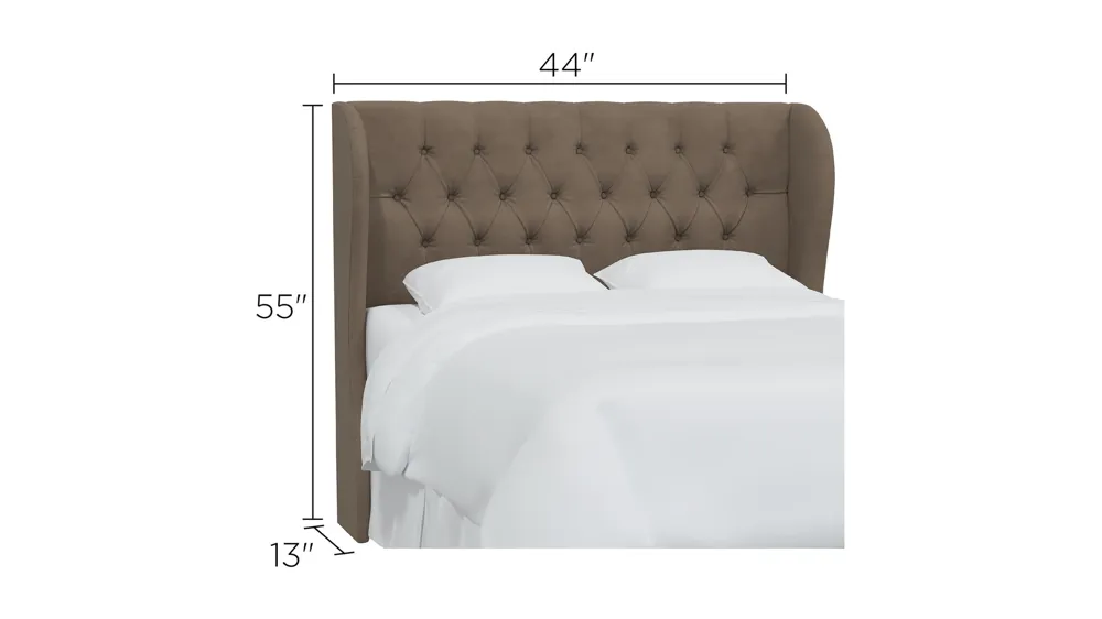 Thayer Wingback Headboard Dimensions
