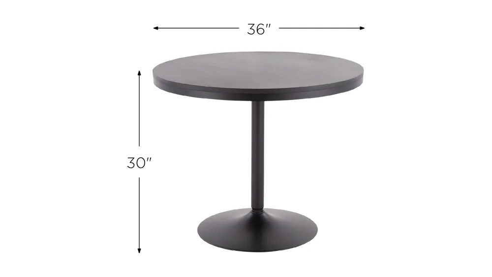 Dakota Bar Height Dining Table Dimensions
