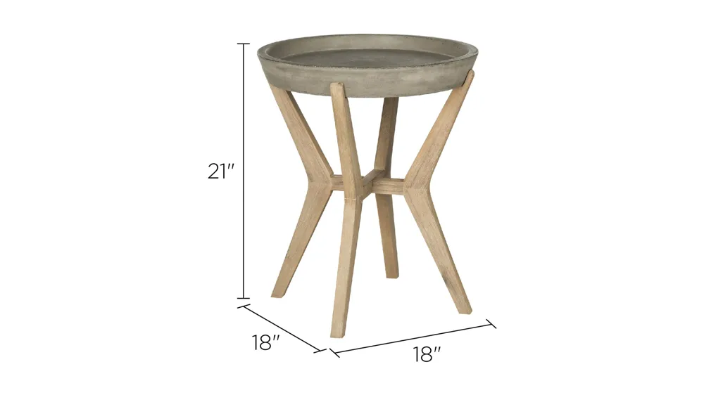 Celeste Indoor/Outdoor End Table Dimensions