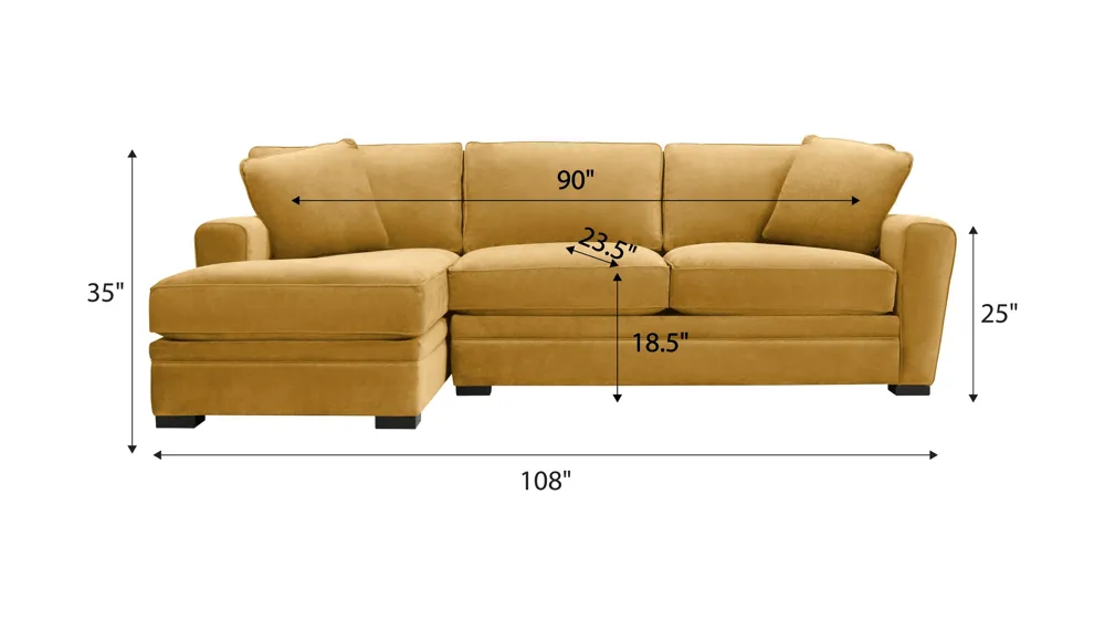 Artemis II 2-pc. Sectional Dimensions