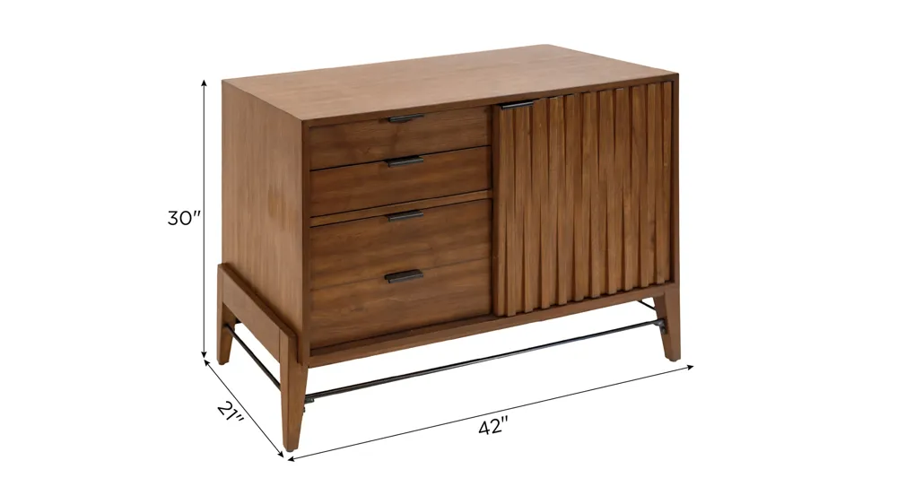 Delray Small Console w/ File Drawer Dimensions